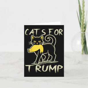 Carte Dames de chat pour Donald Trump 2024 élection sarc