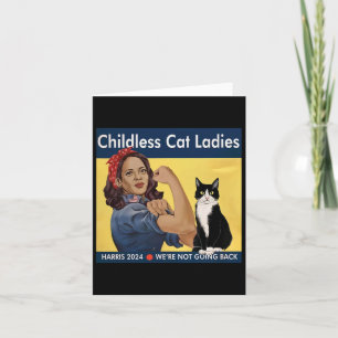 Carte Dames de chats sans enfants Nous ne retournerons p