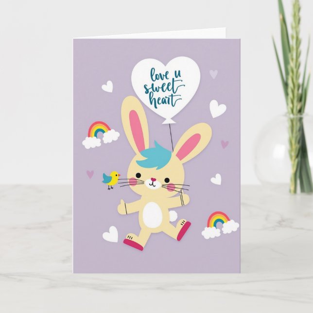 Carte d'ami animée joyeuse (Devant)