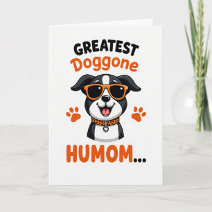 Carte d'amie Chien Cool Tacheté