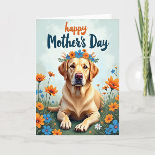 Carte d'amie Floral Retriever
