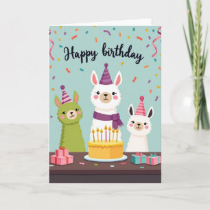 Carte d'amis d'anniversaire pour animaux