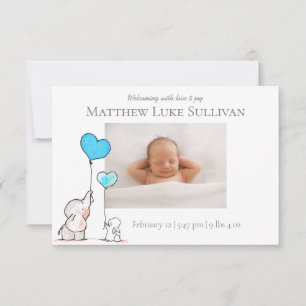 Carte D'amis nouveau bébé Annoucement pour toujours