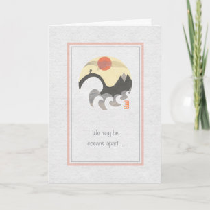 Carte d'amis Seagull Circle Oceans Apart