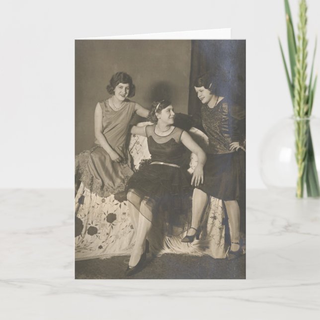 Carte d'amitié - 3 belles dames (Devant)