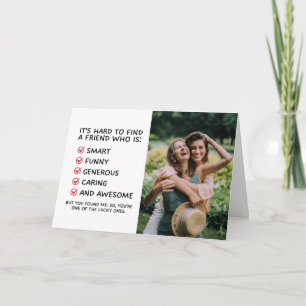 Carte d'amitié amusante pour le meilleur ami