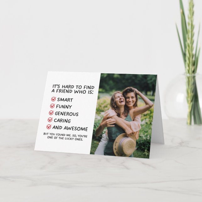 Carte d'amitié amusante pour le meilleur ami (Devant)