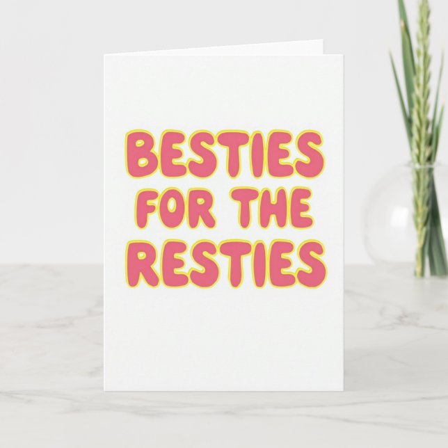 Carte d'amitié Besties pour toujours (Devant)