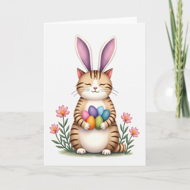 Carte d'amitié de créature rayée mignonne (Devant)