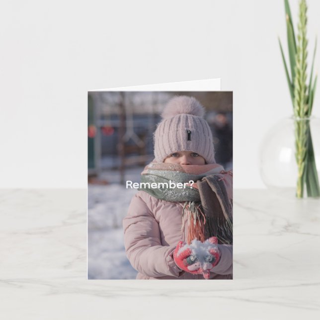 CARTE D'AMITIÉ FROID (Devant)