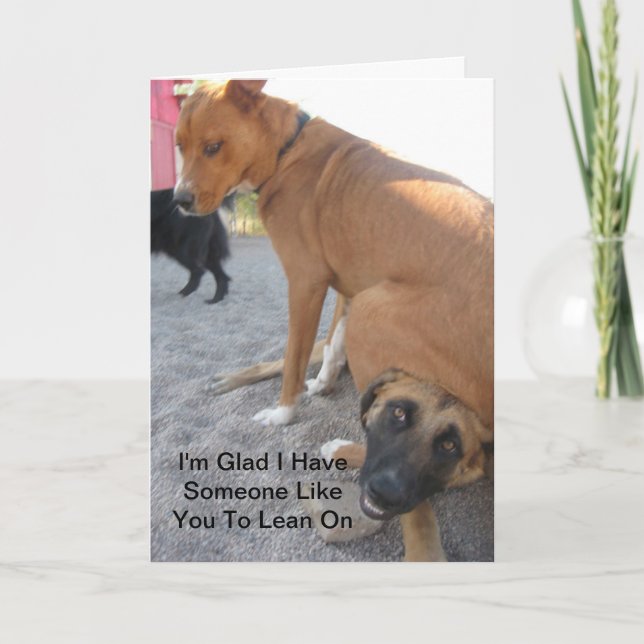 Carte d'amitié humoristique (Devant)