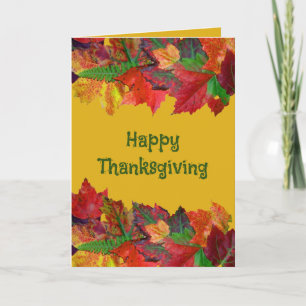Carte d'amitié Message Thanksgiving