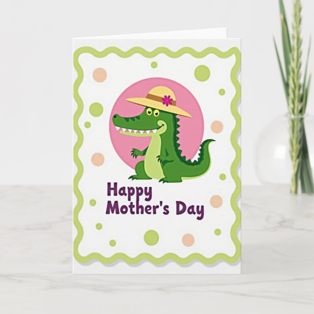 Carte d'amitié reptile à pois (Devant)