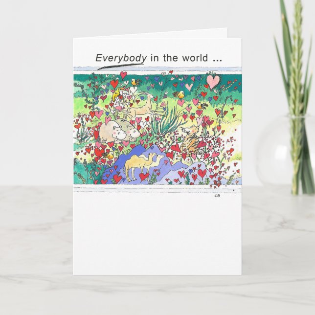 Carte d'amitié "Safari" (Devant)