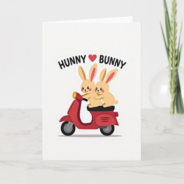 Carte d'amitié Scooter Love (Devant)