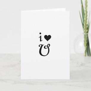 Carte d'amour à cœur noir