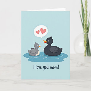 Carte d'amour aquatique mat