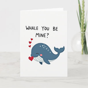 Carte d'amour Baleine Tu Seras Mienne