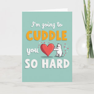 Carte d'amour Bear Hug Love So Hard