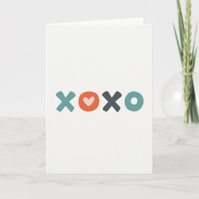 Carte d'amour Cercle Xoxo (Devant)