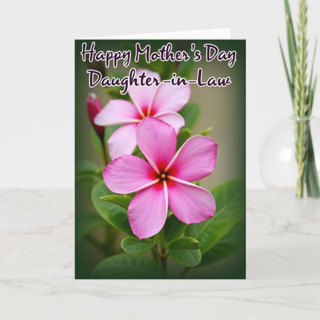 Carte d'amour Chevron Pretty Flower (Devant)