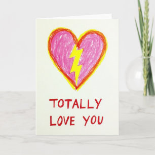Carte d'amour classique toujours