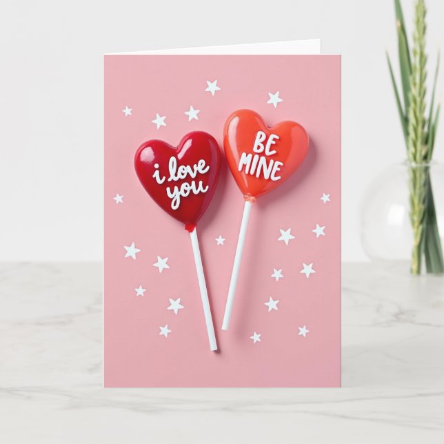 Carte d'amour coeurs à moi (Devant)