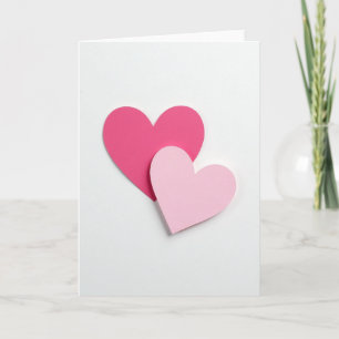 Carte d'amour Cœurs Romantiques