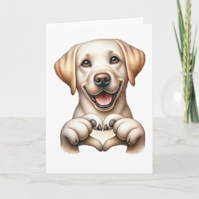 Carte d'amour Cute Canine (Devant)