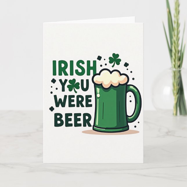 Carte d'amour de bière irlandaise (Devant)