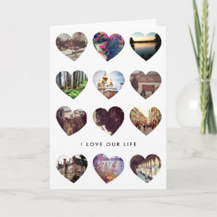Carte d'amour de collage de photo Instagram