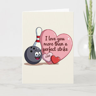Carte d'amour de frappe parfaite