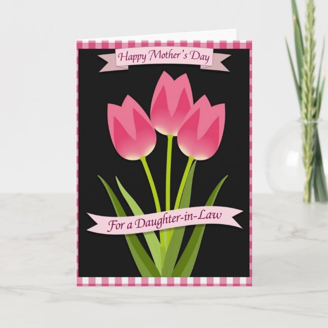 Carte d'amour de maman aux lunettes roses (Devant)
