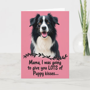 Carte d'amour de maman pour chiot rose