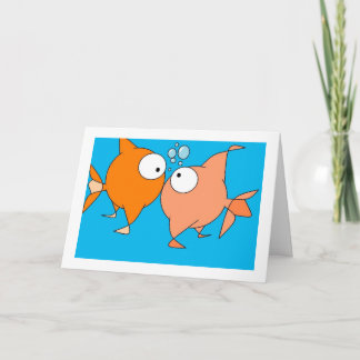carte d'amour de poissons