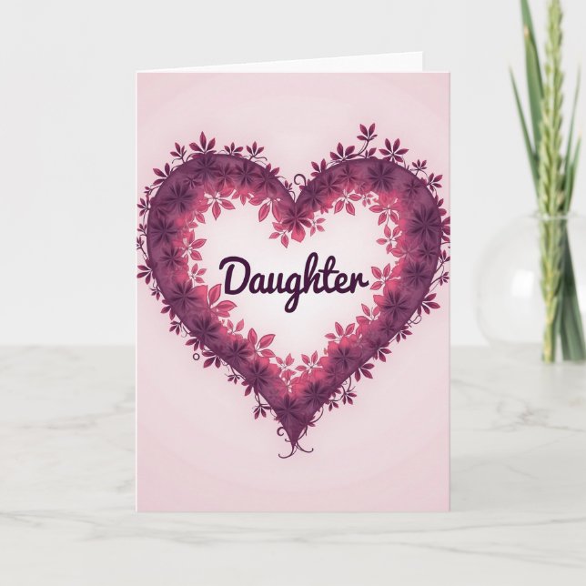 Carte d'amour des filles chéries (Devant)