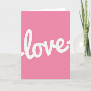 Carte d'amour élégante minimale