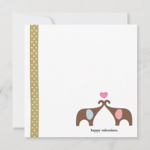 Carte d'amour éléphant 5x5