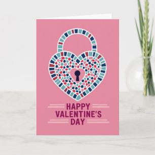 Carte d'amour en mosaïque sincère