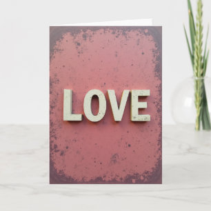 Carte d'amour en pierre vieillie