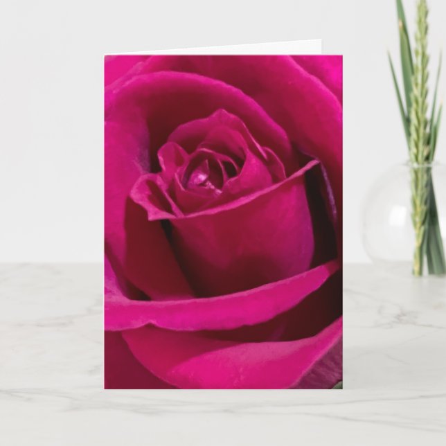 Carte d'amour et de rose de la Saint-Valentin (Devant)