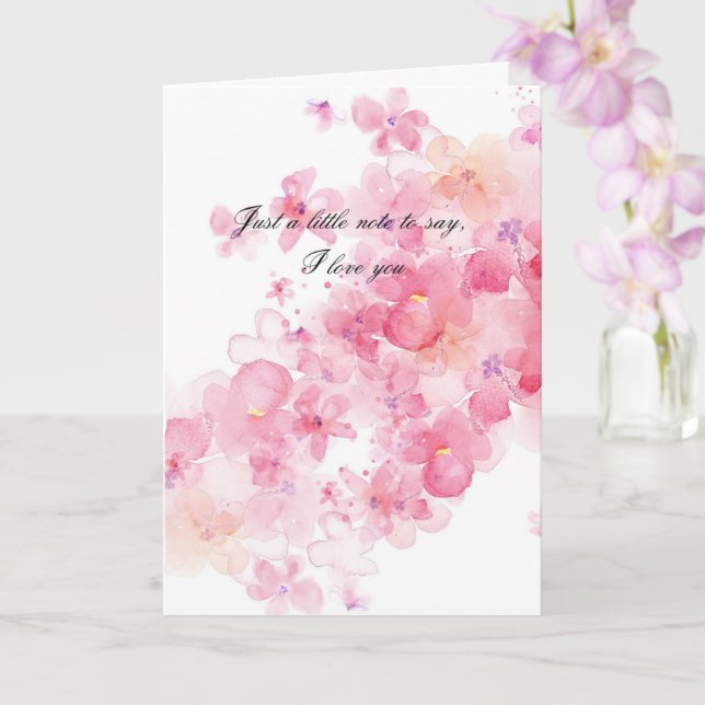 Carte d'amour et de soutien (Orchidée)