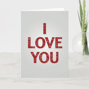 Carte d'amour floral Je t'aime