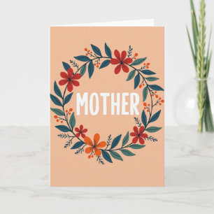 Carte d'amour Florale pour Maman