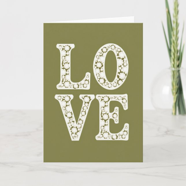 Carte d'amour florale romantique (Devant)