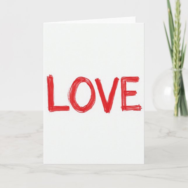 Carte d'amour manuscrite (Devant)