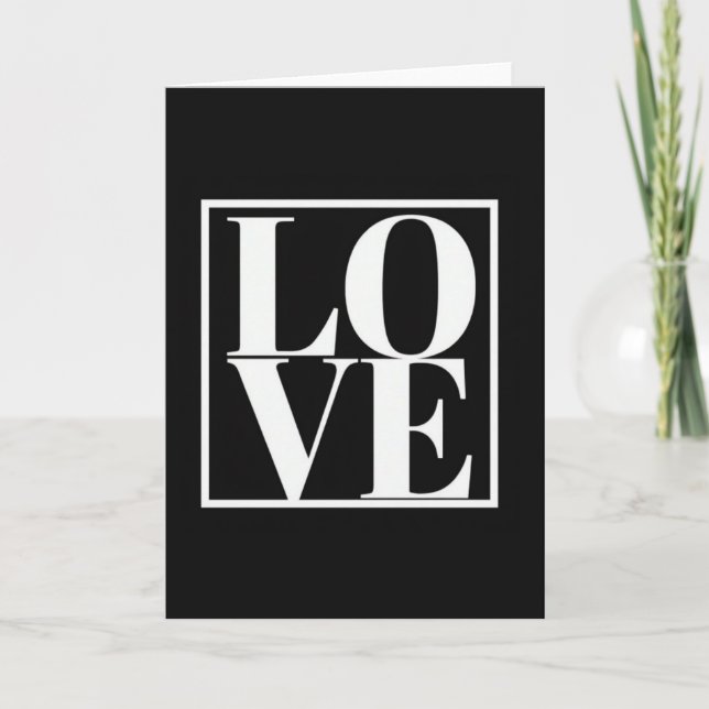Carte d'amour minimaliste propre (Devant)