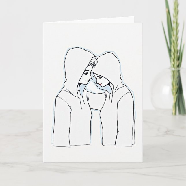 Carte d'amour minimaliste tendre (Devant)