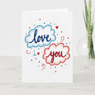 Carte d'amour Nuage Romantique