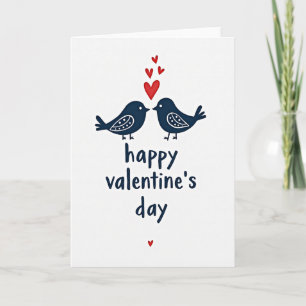 Carte d'amour oiseaux sincères